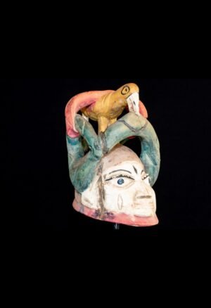Découvrez ce masque Gélédé Yoruba Nigéria, collecté à Kétou en 1962. Une pièce originale pour les collectionneurs d’art africain.